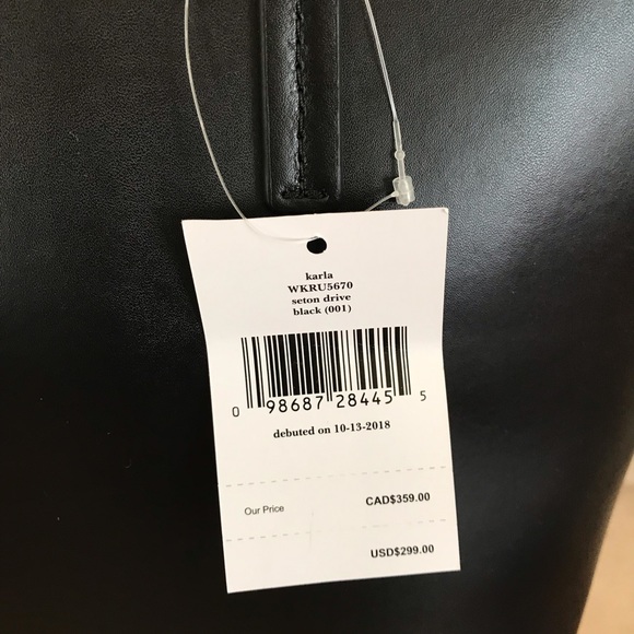 Kate spade Karla Seton Drive Black zippered tote - Picture 5 of 7